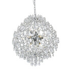 Luminaria Pendente Pe-089 12 Lâmpadas 60cm Cromado Mais Luz