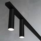 Luminária Pendente Perfil Turn 100cm Led 22w 3000k Preto