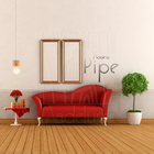 Luminária Pendente Pipe G Madeira E27 Pessego Moderno