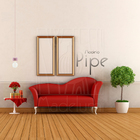 Luminária Pendente Pipe P Madeira E27 Rosa Claro Moderno