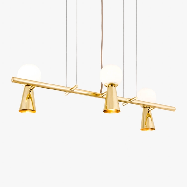 Luminaria Pendente Pivô 3 T9900-3 Golden Art