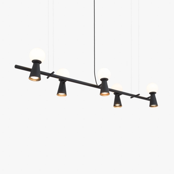 Luminaria Pendente Pivô 5 T9900-5 Golden Art