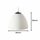 Luminária Pendente Redonda Branca Japi -jlpr34