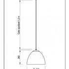 Luminária Pendente Redonda Branca Japi -jlpr34