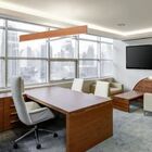 Luminária Pendente Retangular Led 18w 130cm Madeira Castanho