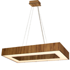Luminária Pendente Retangular Slim Amêndola 60x30 + Led