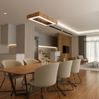 Luminária Pendente Retangular Slim Amêndola 70x35 + Led