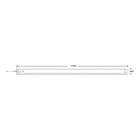 Luminária Pendente Slim Branco 117cm Led 45w 3000k Bivolt