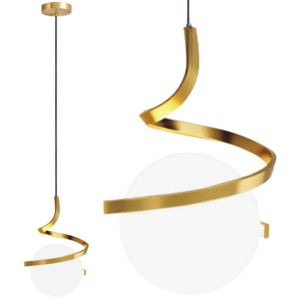 Luminária Pendente Teto 160cm Jabuticaba Globo Vidro 15cm Met