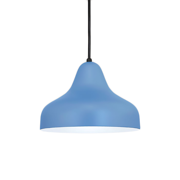 Luminária Pendente Teto Chapéu Azul Claro Quarto Bebê E27