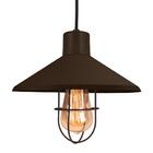 Luminária Pendente Teto Grade Gota Churrasqueira Ilha Marrom