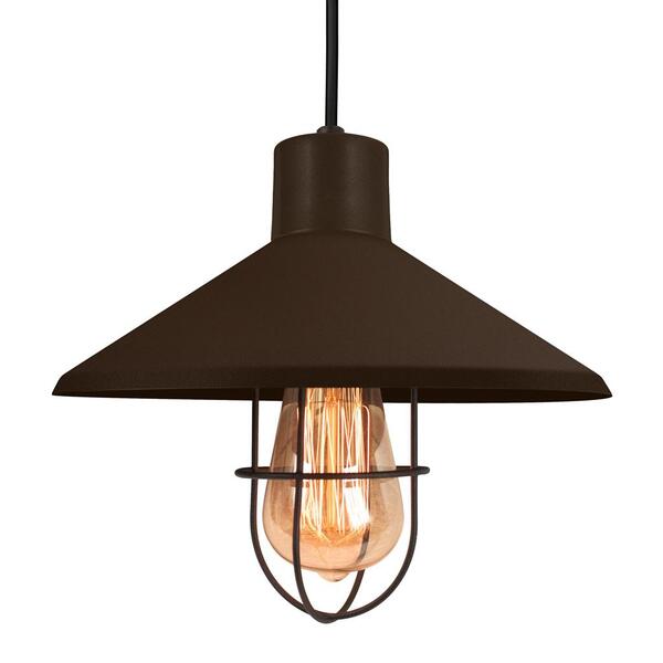 Luminária Pendente Teto Grade Gota Churrasqueira Ilha Marrom