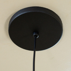 Luminária Pendente Teto Lustre Para Sala Cozinha E27 Preto