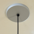 Luminária Pendente Teto Lustre Sala Cozinha Balcão E27 Prata