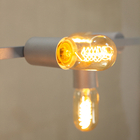 Luminária Pendente Teto Lustre Sala Cozinha Balcão E27 Prata