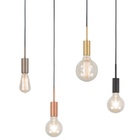 Luminária Pendente Teto Minimalista Moderno Luxo Preto