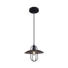 Luminária Pendente Texas Preto Em Vidro E Aço Startec - Bivolt