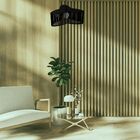 Luminária Pendente Trevo Modelo Ripado - Preta