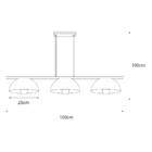 Luminária Pendente Trilho Retro Industrial Montreal P 3 Lâmpa