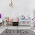 Luminaria Pendente Tripla Bali E27 Madeira Mdf Cr Desmontada