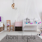 Luminaria Pendente Tripla Koni E27 Madeira Mdf Cr Desmontada