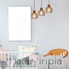 Luminária Pendente Triplo Madeira Nacar 18cm Cq Soquete E27 R