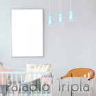 Luminária Pendente Triplo Madeira Paladio Cq Sala Jantar E27