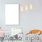 Luminária Pendente Triplo Madeira Paladio Cq Sala Jantar E27
