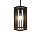 Luminária Pendente Tubular Bege Laca Média