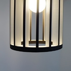 Luminária Pendente Tubular Branca Média