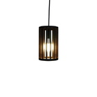 Luminária Pendente Tubular Marrom Pequena