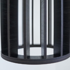 Luminária Pendente Tubular Preta Grande