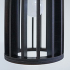 Luminária Pendente Tubular Preta Média