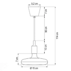Luminária Pendente Ufo 18 W 6500 K Tramontina Azul