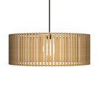 Luminária Pendente Vênus Modelo Ripado - Mdf Cru