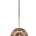 Luminária Pendente Vidro Metal Munik Dourado Ono Spotline