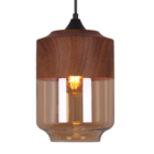 Luminária Pendente Vidro Moderna Rústica Sala Quarto E27 Bivo