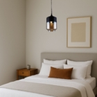 Luminária Pendente Vidro Moderna Rústica Sala Quarto E27 Bivo