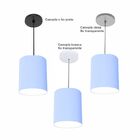 Luminária Pendente Vivare Free Lux Md-4102 Cúpula Em Tecido -