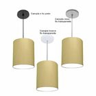 Luminária Pendente Vivare Free Lux Md-4103 Cúpula Em Tecido -