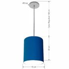 Luminária Pendente Vivare Free Lux Md-4103 Cúpula Em Tecido -