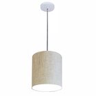 Luminária Pendente Vivare Free Lux Md-4103 Cúpula Em Tecido -
