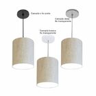 Luminária Pendente Vivare Free Lux Md-4103 Cúpula Em Tecido -