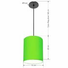 Luminária Pendente Vivare Free Lux Md-4103 Cúpula Em Tecido -