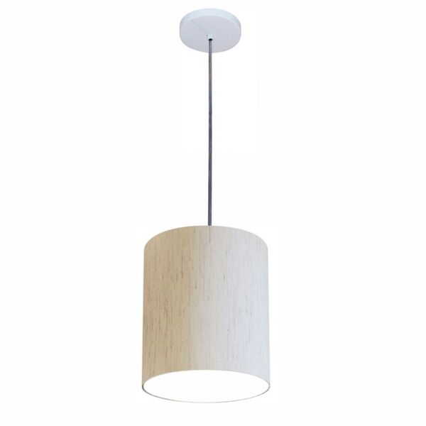 Luminária Pendente Vivare Free Lux Md-4103 Cúpula Em Tecido -