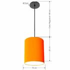 Luminária Pendente Vivare Free Lux Md-4104 Cúpula Em Tecido -