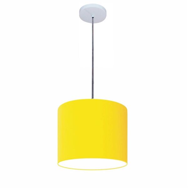 Luminária Pendente Vivare Free Lux Md-4105 Cúpula Em Tecido -