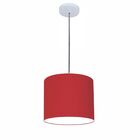 Luminária Pendente Vivare Free Lux Md-4105 Cúpula Em Tecido -