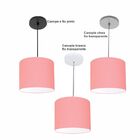 Luminária Pendente Vivare Free Lux Md-4105 Cúpula Em Tecido -