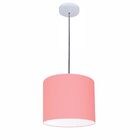 Luminária Pendente Vivare Free Lux Md-4105 Cúpula Em Tecido -